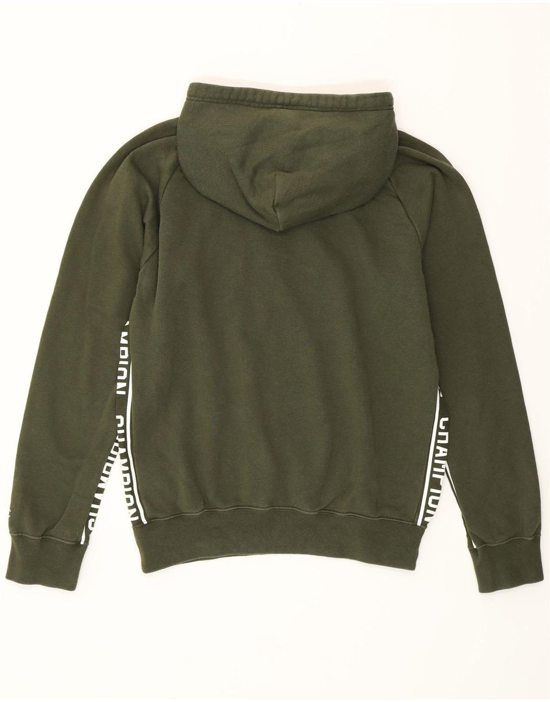 CHAMPION Mens Graphic Hoodie Jumper Medium Green Vintage Champion and Second-Hand Champion from Messina Hembry 