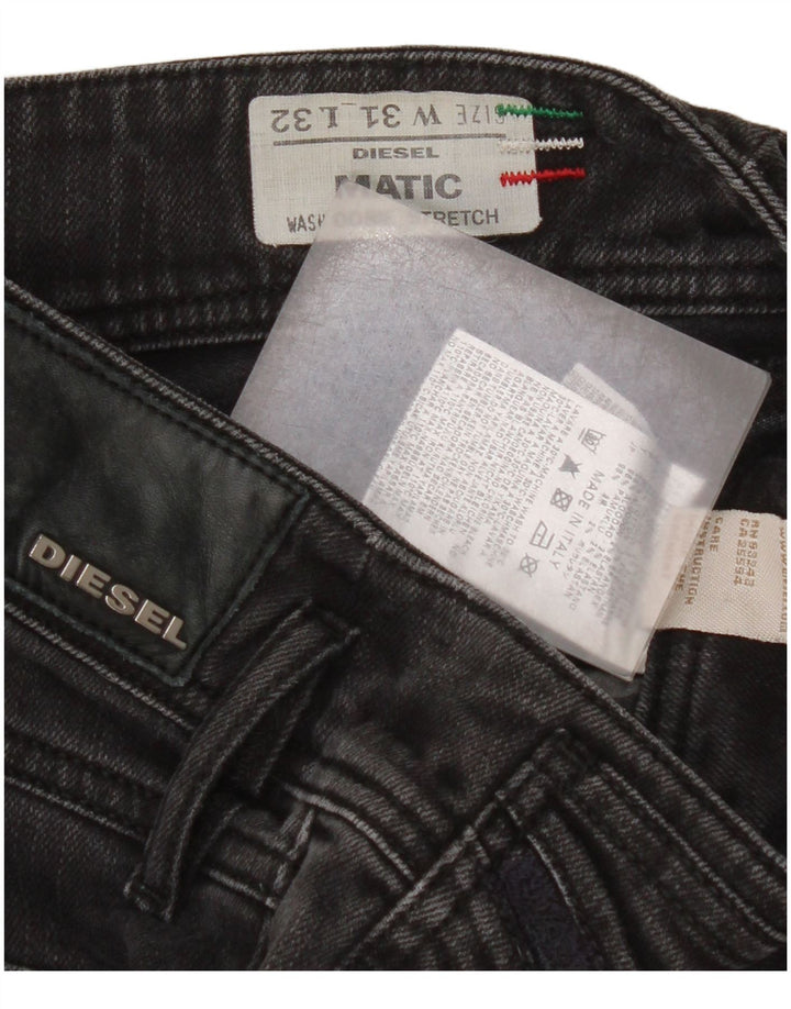 Diesel Dame Matic Stretch Straight Jeans W31 L26 Sort Bomuld