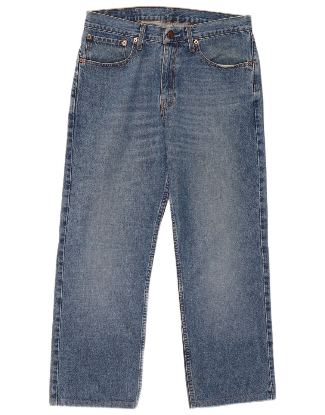 LEVI'S Mens 751 Straight Jeans W32 L27 Blue Cotton