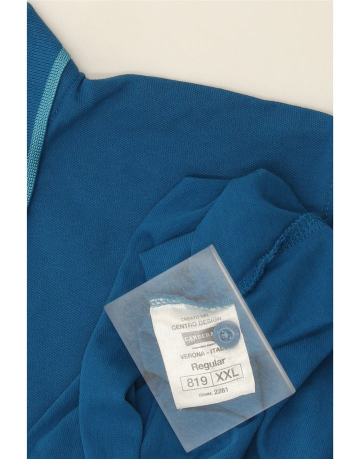 Carrera herre poloshirt 2XL blå bomuld