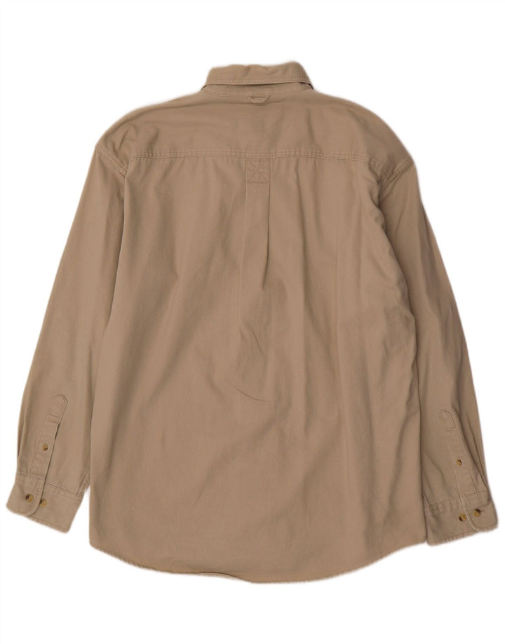 Timberland Herre fløjlsskjorte Stor beige bomuld
