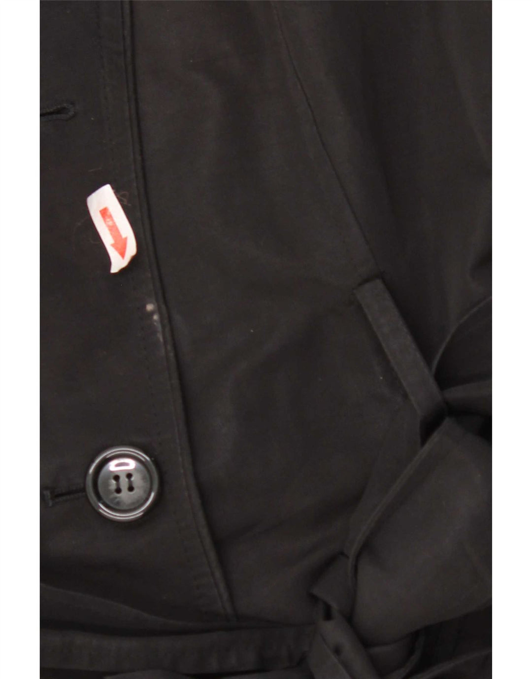 Marks & Spencer Trench Coat til kvinder UK 10 Lille sort polyester