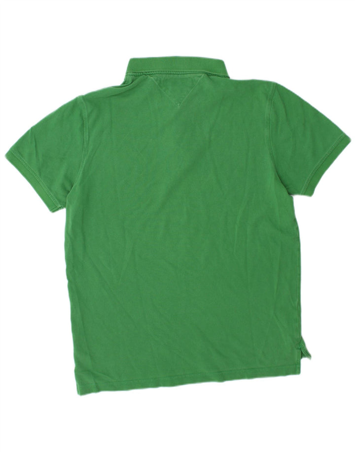TOMMY HILFIGER Slim Fit poloshirt til mænd, stor grøn