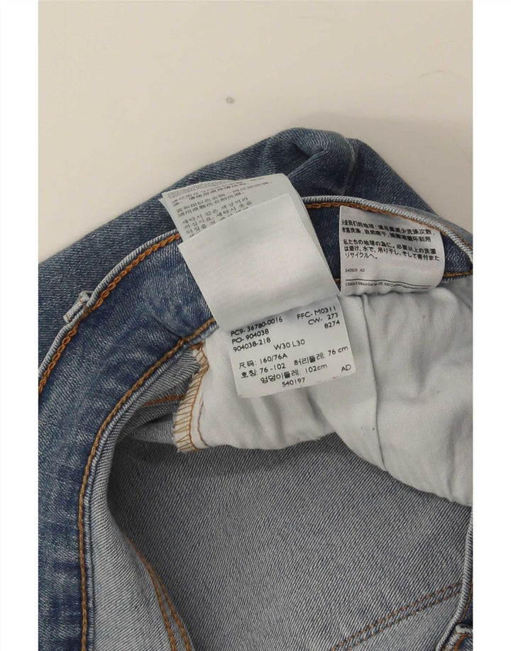 Levi's Dame 501 Skinny Jeans W30 L30 Blå Bomuld