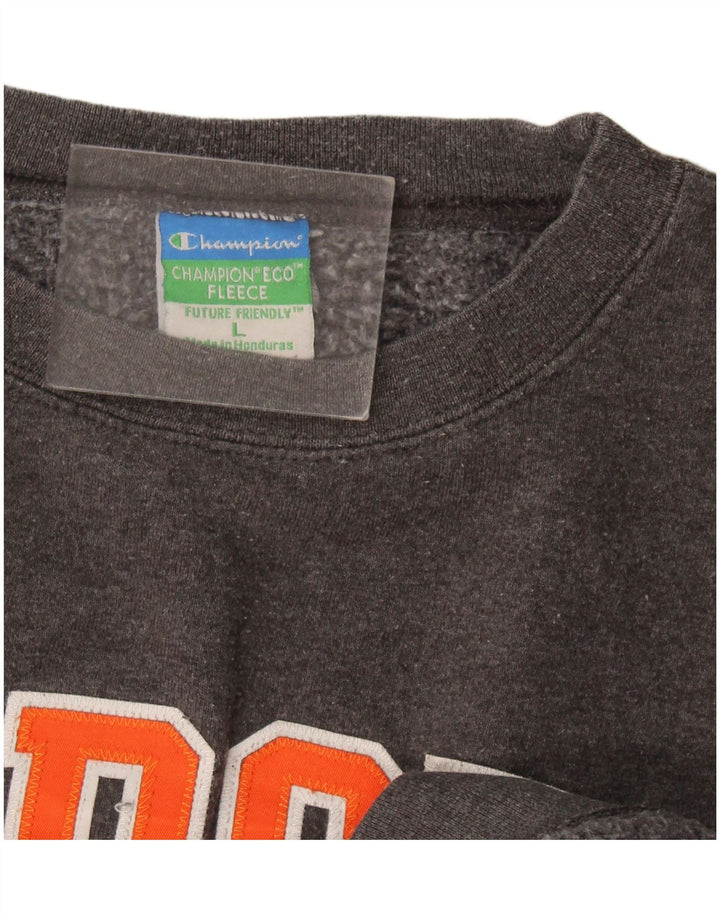 Champion Herre Mercer Graphic Sweatshirt Jumper Large Grå
