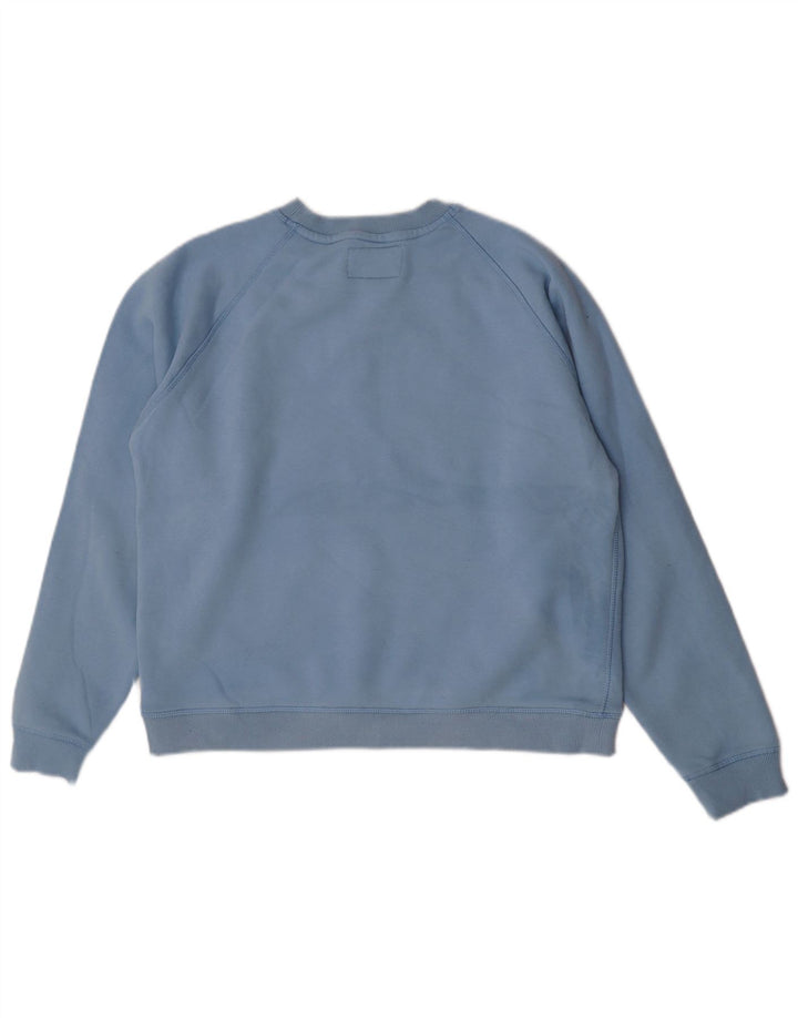 Jack Wills Dame Sweatshirt Jumper UK 14 Stor Blå Bomuld