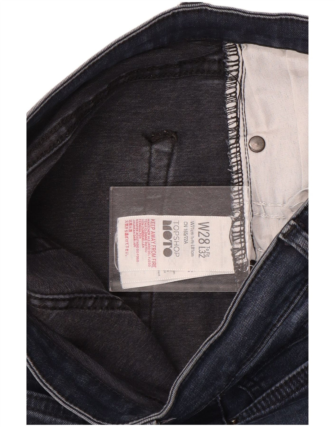Topshop Dame Skinny Jeans W28 L28 Marineblå Polyester