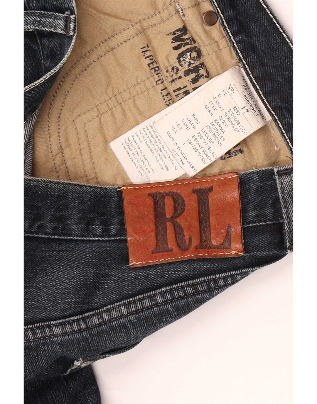 Ralph Lauren Straight Jeans til mænd W32 L32 Blå