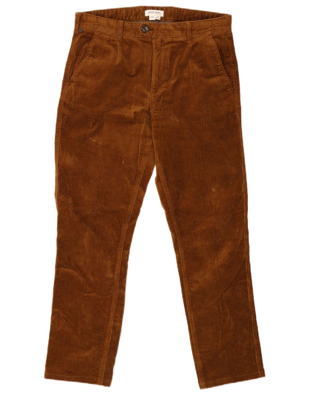 HVIDE TING Herre Slim Corduroy Bukser W32 L29 Brun Bomuld