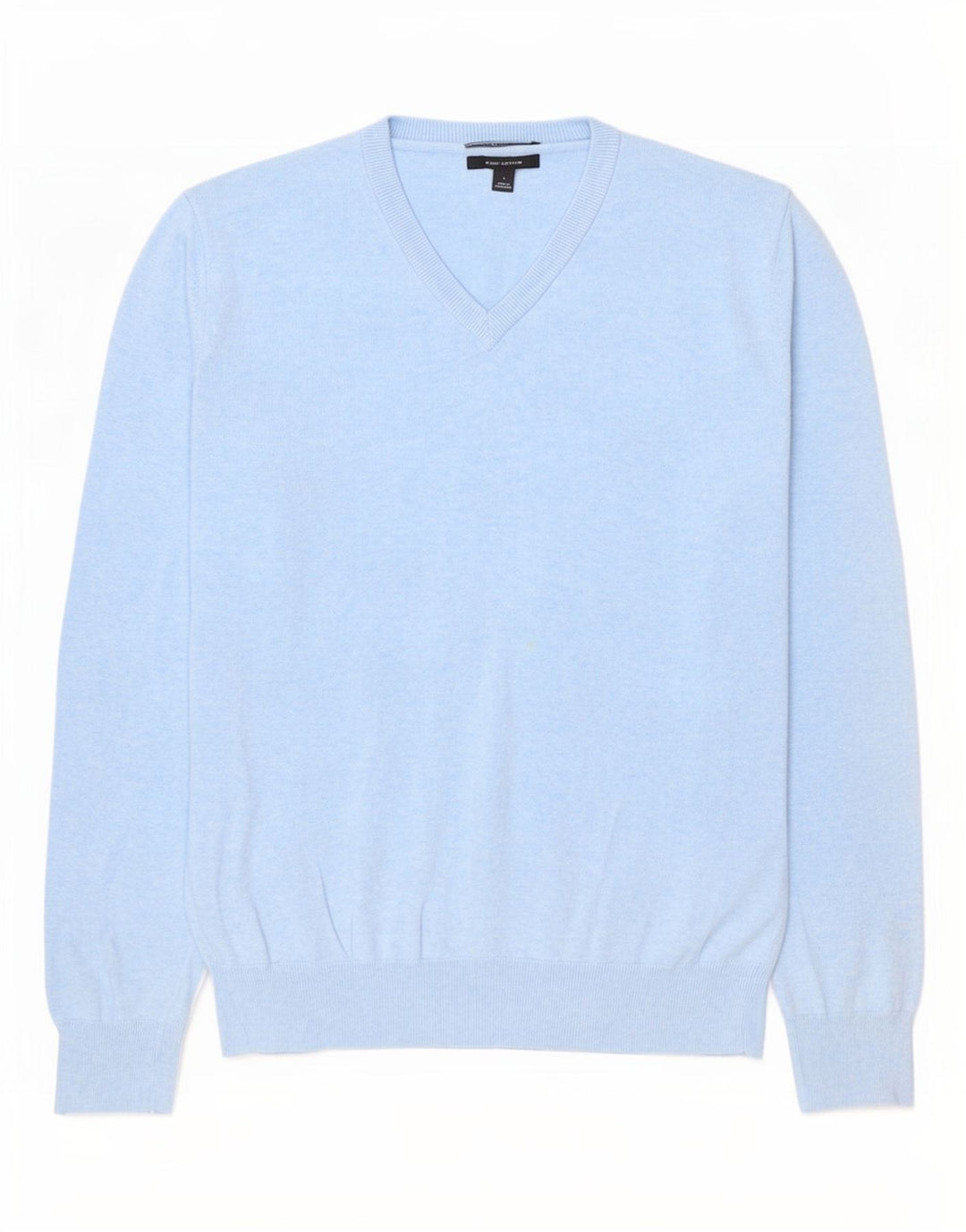 Marks & Spencer Herre V-hals sweater Stor blå bomuld
