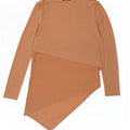 Zara Dame Asymmetrisk Tunika Top UK 12 Medium Beige
