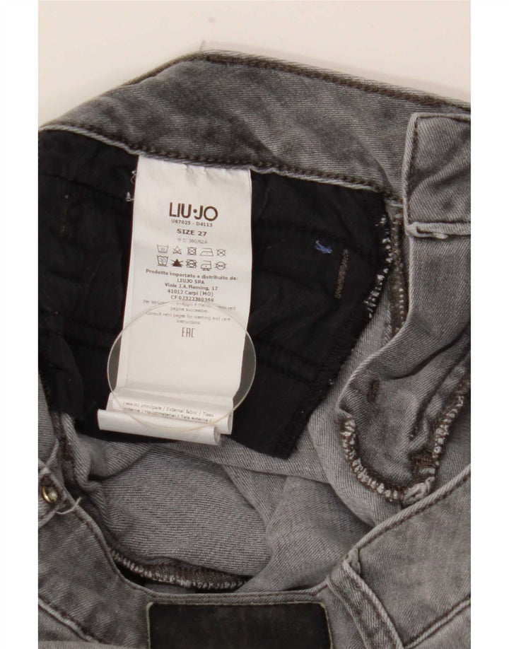 Liu Jo Dame Skinny Jeans W27 L29 Grå Bomuld