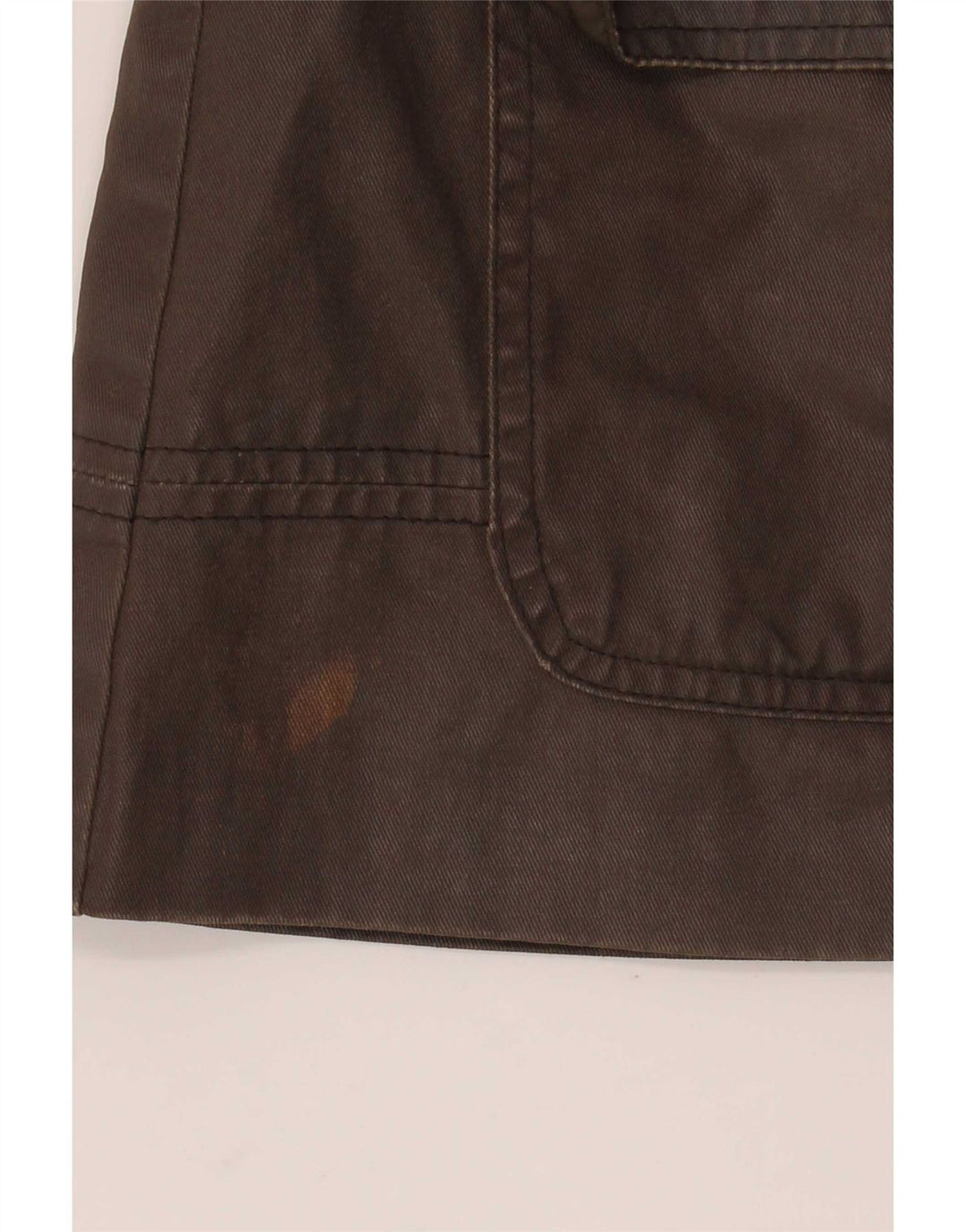 Miss Selfridge Dame Hætte Oversized Vokset jakke UK 10 Small Brown Check