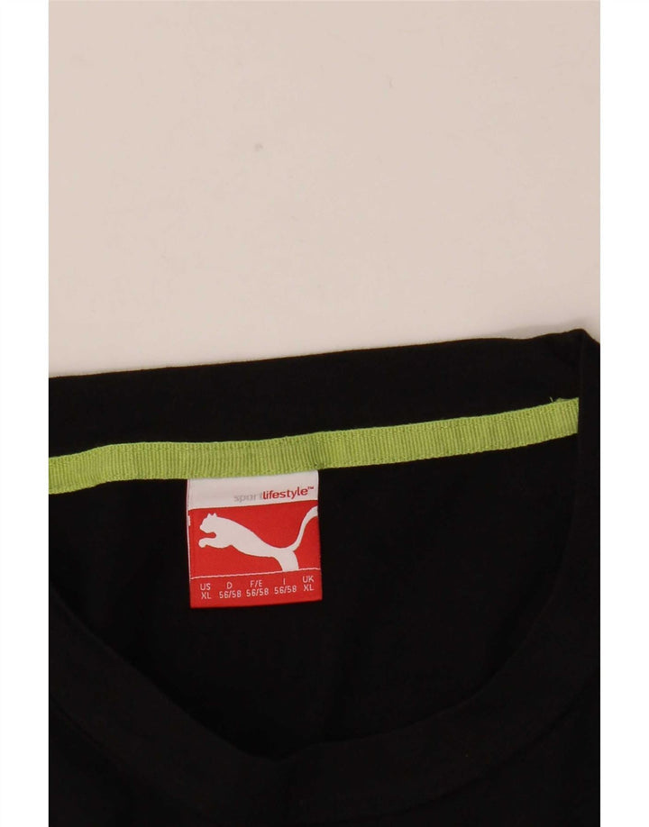 Puma Herre Grafisk T-Shirt Top XL Sort