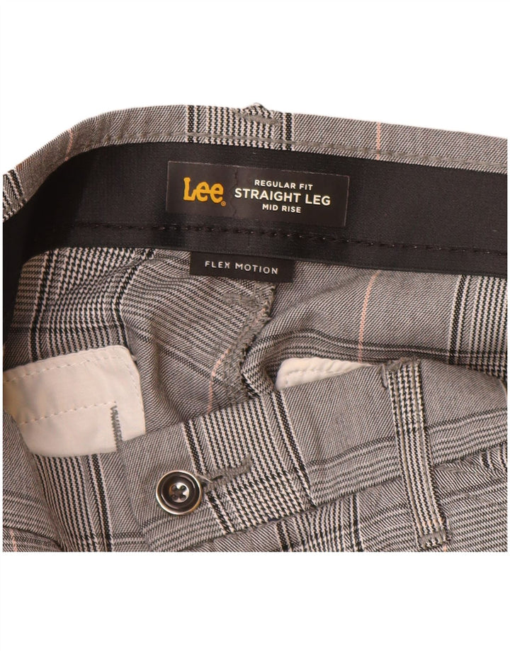 Lee Dame Mid Rise Casual Bukser US 12 Large W32 L32 Grå Polyester