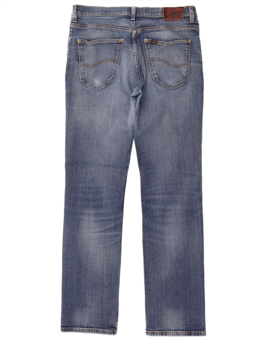Lee Mens Brooklyn Straight Jeans W34 L34 Blå Bomuld