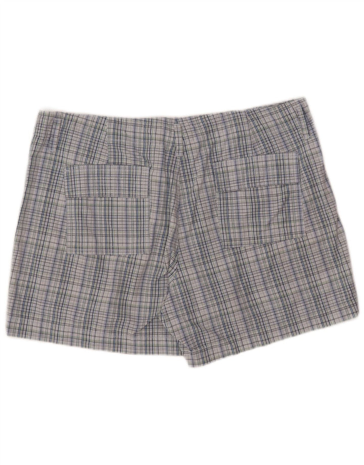 Lee Chino Shorts til kvinder US 16 2XL W36 blå ternet bomuld