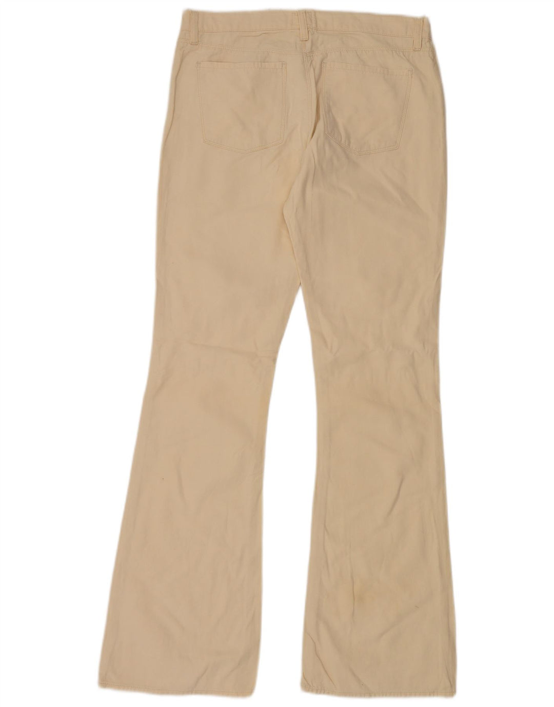 CALVIN KLEIN Dame Flared Jeans W31 L34 Beige Bomuld