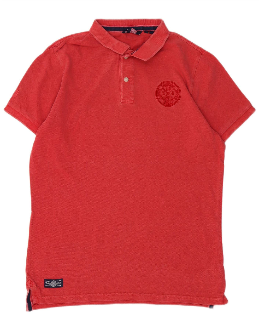 Superdry herre poloshirt Medium rød bomuld
