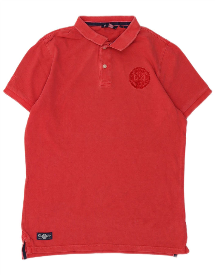 Superdry herre poloshirt Medium rød bomuld