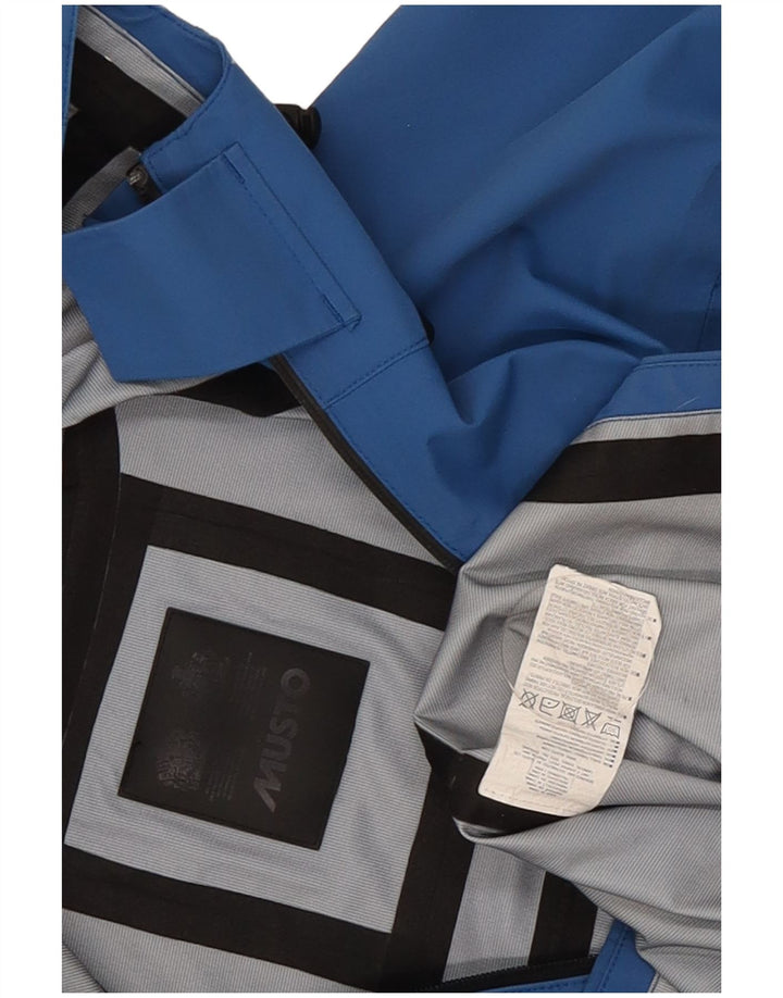 Musto Regnjakke med hætte til mænd UK 38 Medium Blue Polyamide