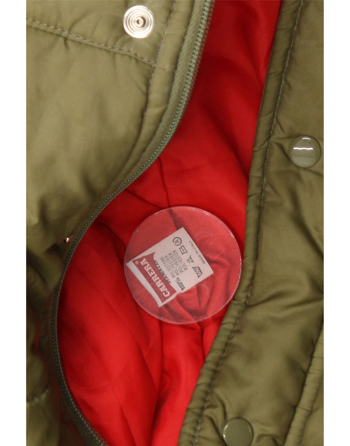Carrera Herre Polstret Gilet UK 40 Large Khaki Colourblock Polyester