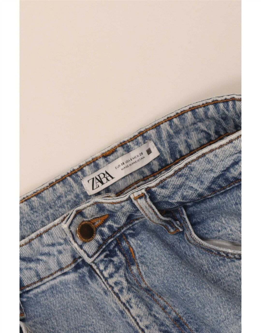 Zara Womens Tapered Jeans EU 38 Small W28 L27 Blue