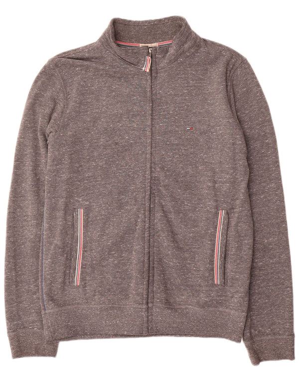 Tommy Hilfiger Dame træningsdragt Top jakke UK 16 Large Grey Flecked