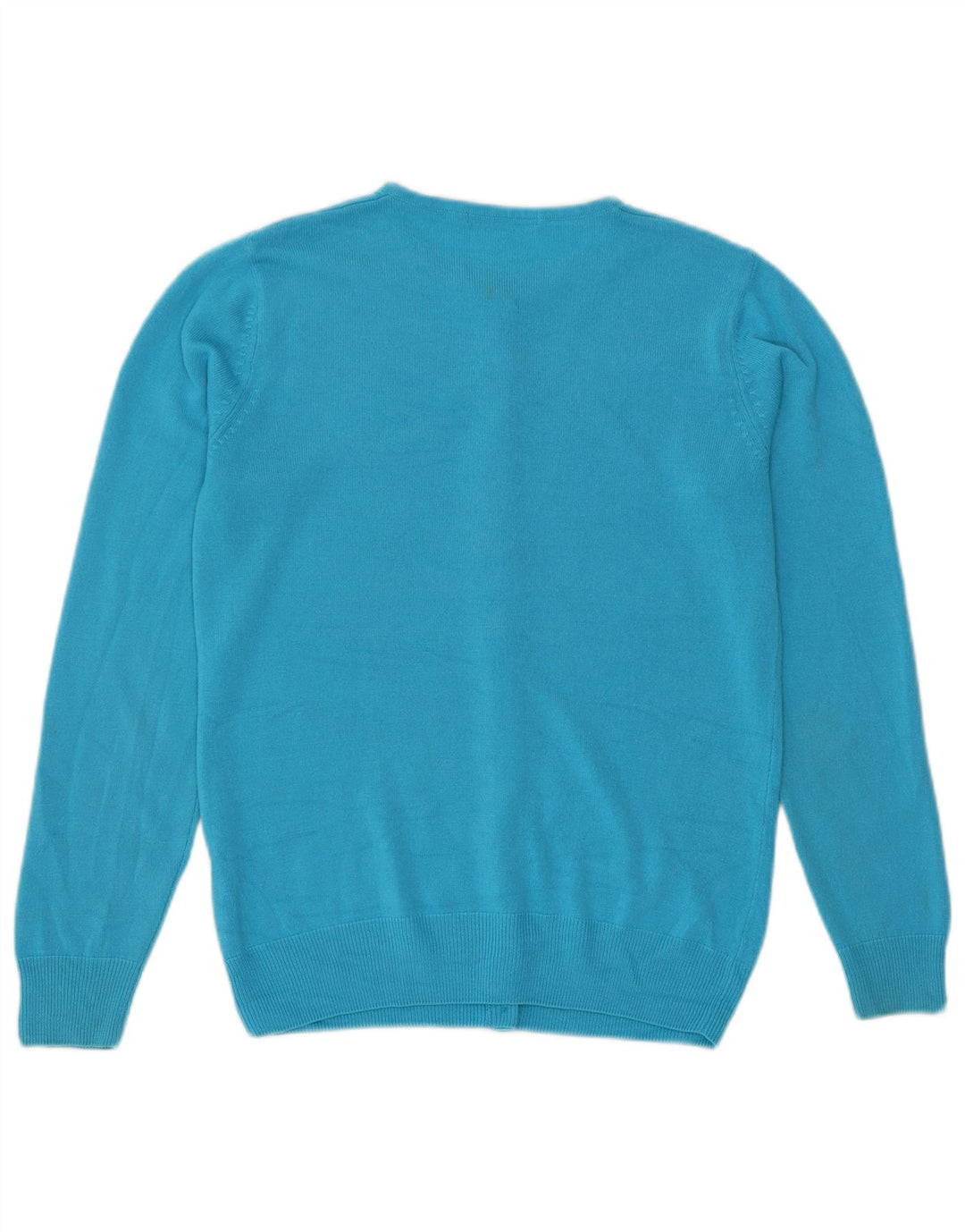 Marks & Spencer Dame Cardigan Sweater UK 8 Lille turkis akryl