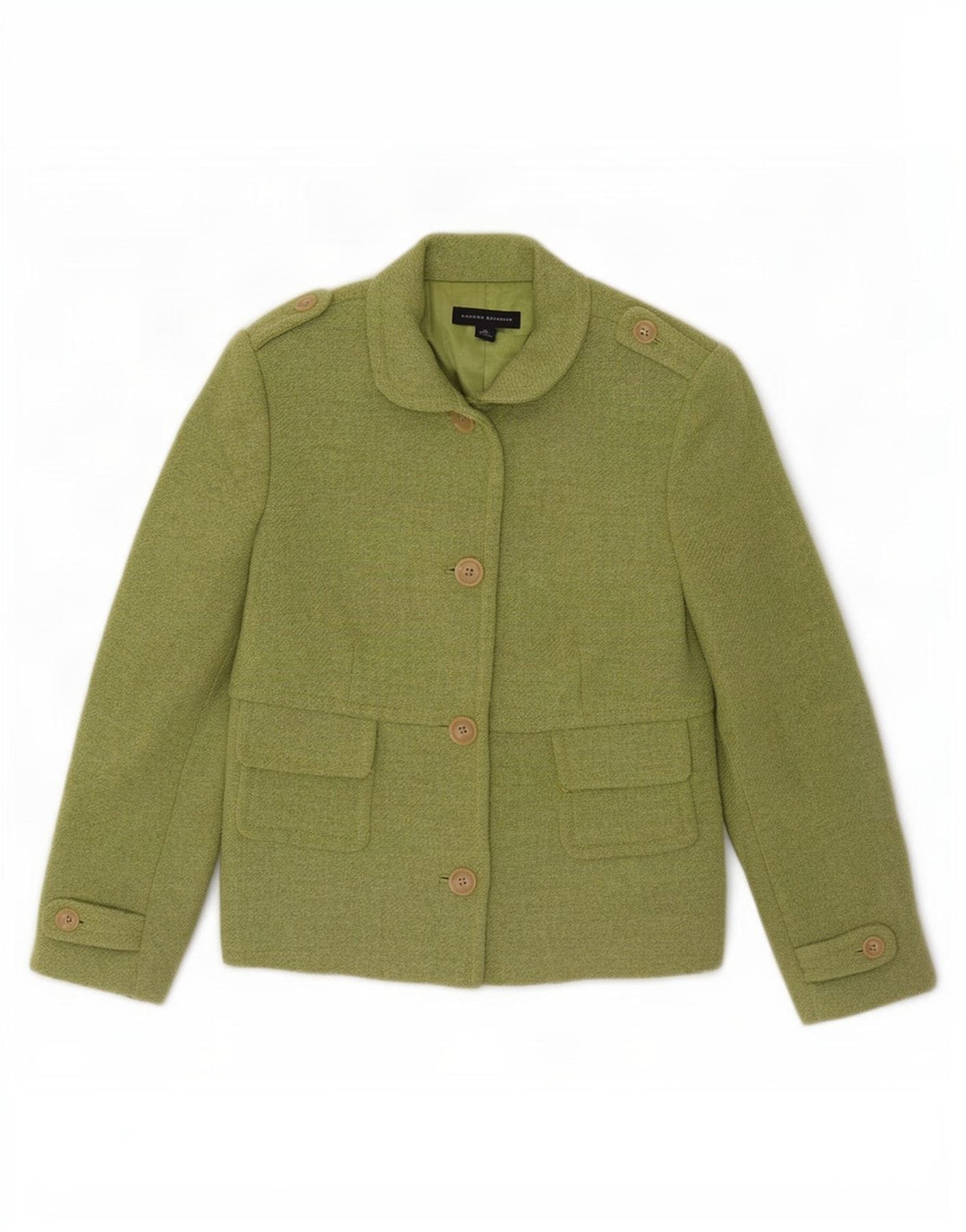 Banana Republic Dame 4 Button Military Blazer Jacket UK 12 Medium Green