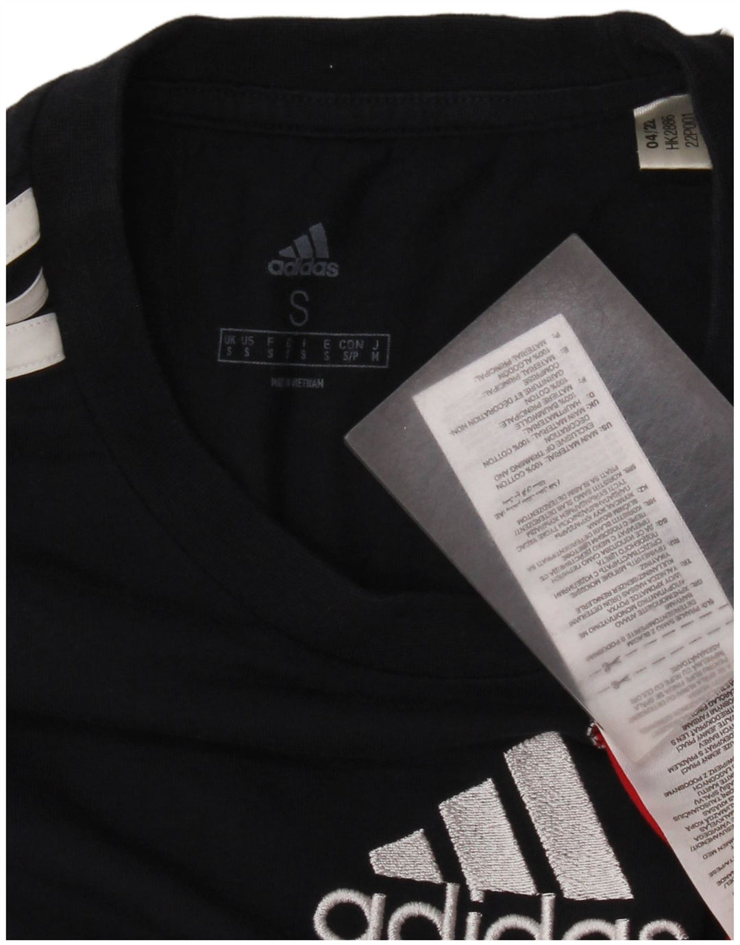 Adidas Herre grafisk T-shirt Top Lille flerfarvet Colourblock Bomuld