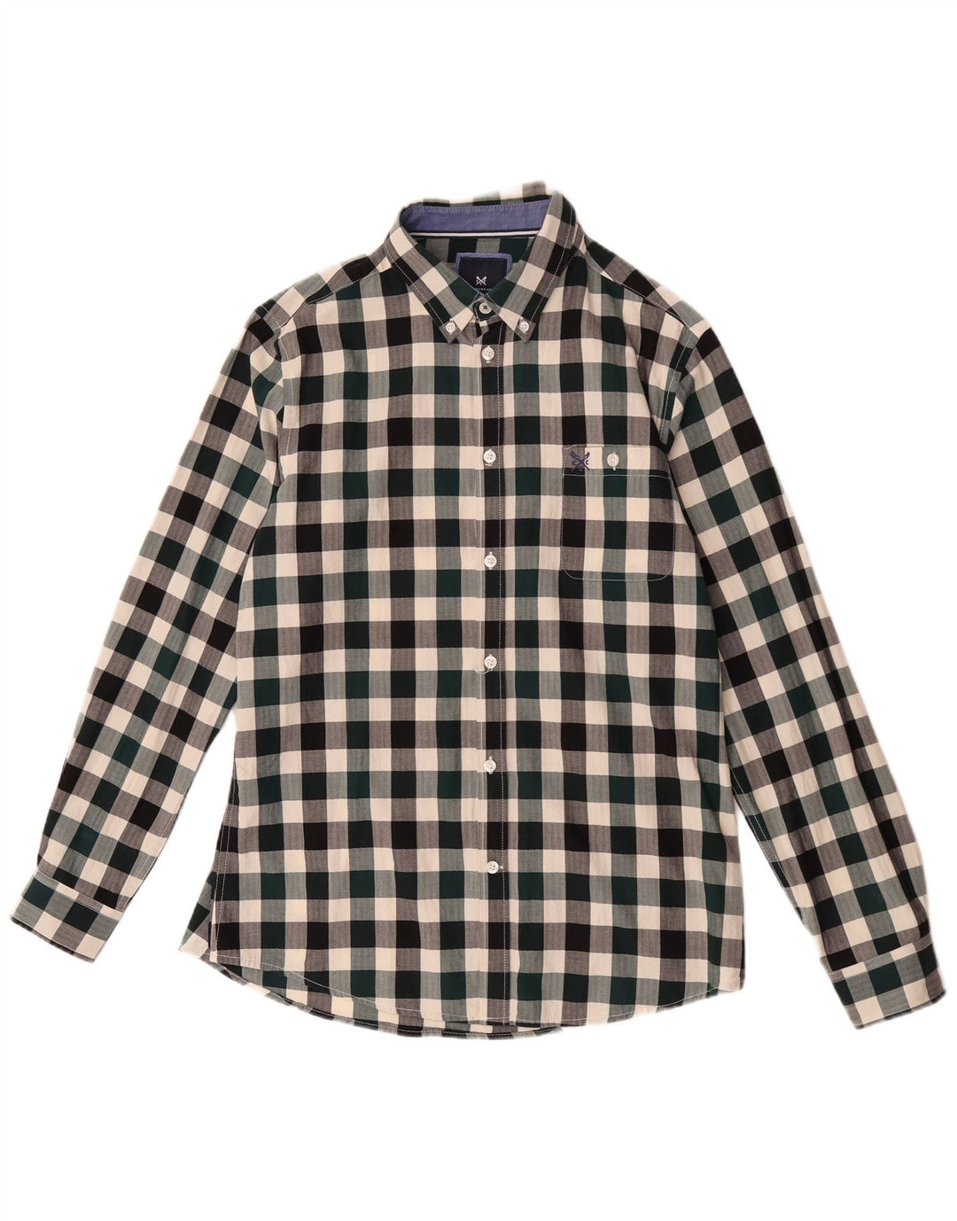 Besætningstøj Herre Slim Fit skjorte Medium Flerfarvet Gingham Cotton