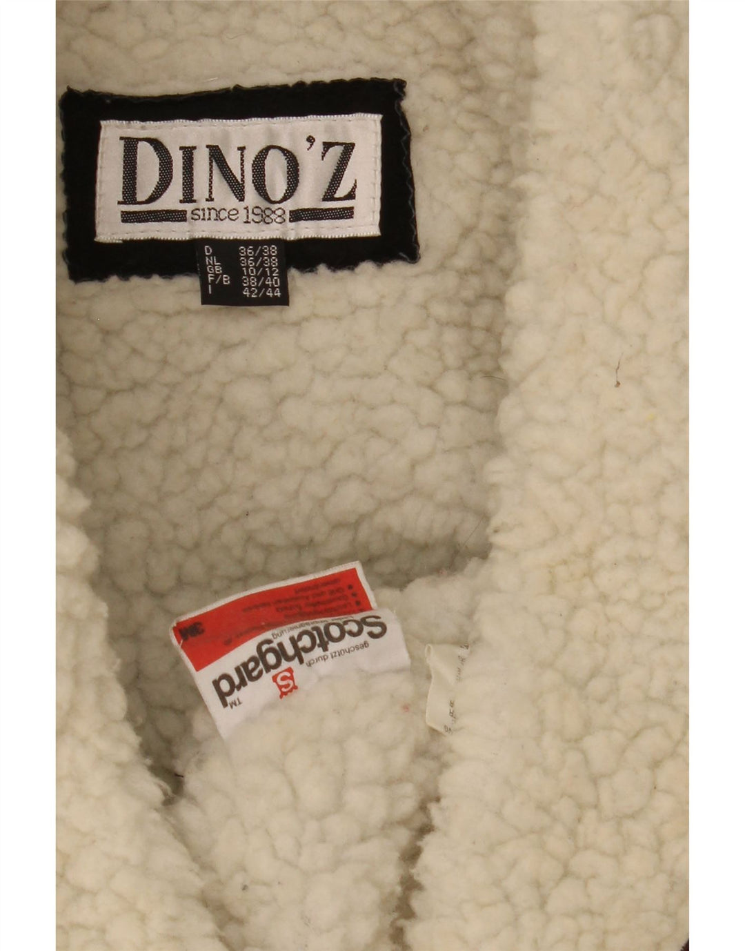 DINO' Z Dame Oversized Duffel Shearling Jacket UK 10/12 Small Brown