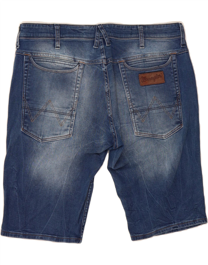 WRANGLER Mens Crank Denim Shorts W36 Large Blue Cotton Vintage Wrangler and Second-Hand Wrangler from Messina Hembry 