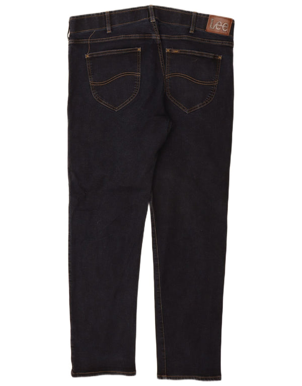 Lee Mens Extreme Motion Slim Fit Tapered Jeans W40 L32 Marineblå Bomuld