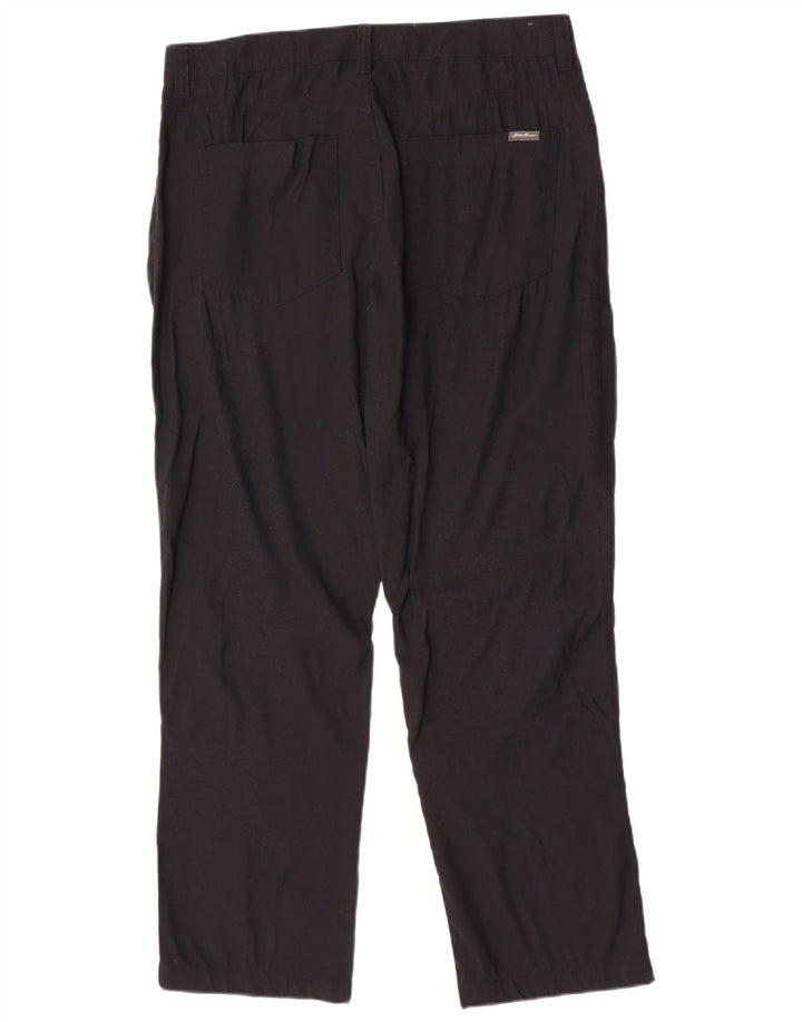 Eddie Bauer Herre Straight Cargo Bukser W34 L30 Sort Nylon