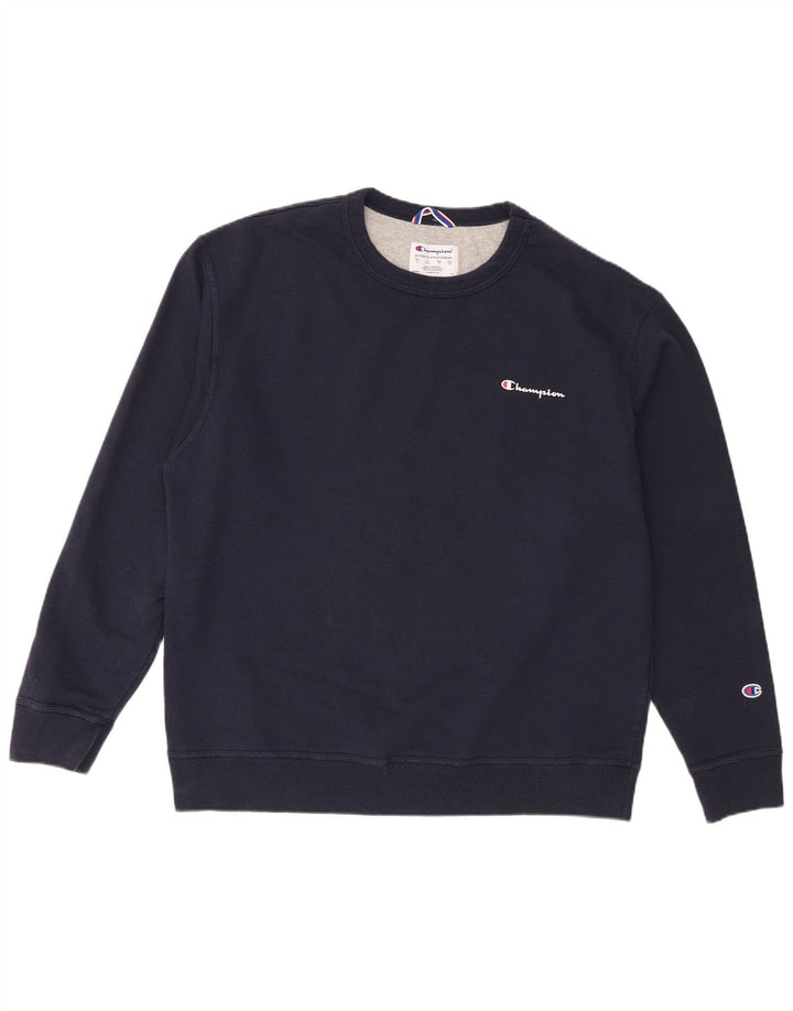 Champion Herre Sweatshirt Jumper XL Marineblå Bomuld