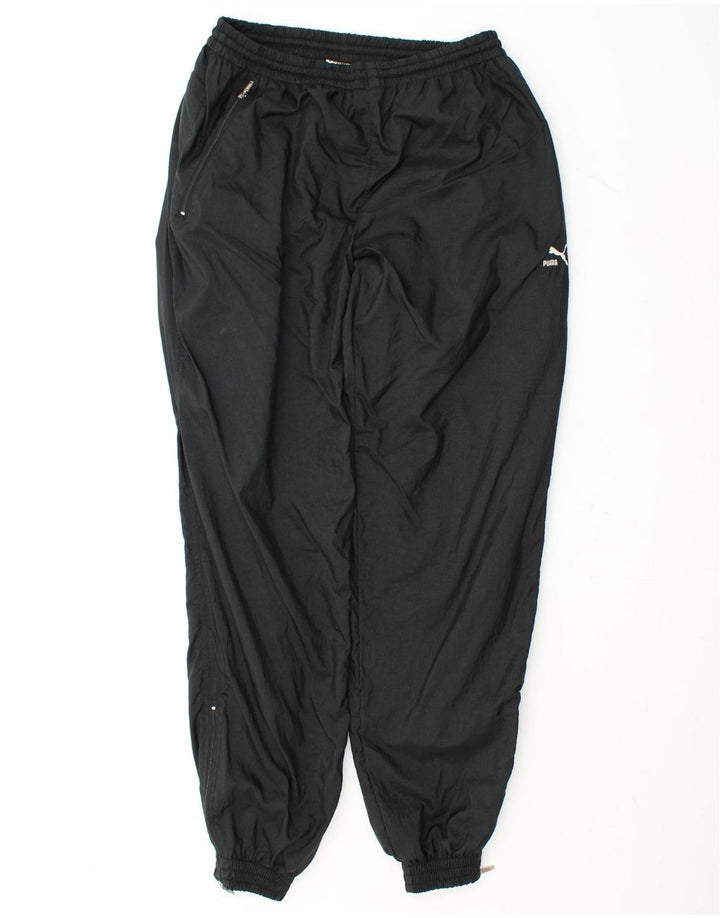 PUMA Mens Tracksuit Trousers Joggers Medium  Black Polyester Vintage Puma and Second-Hand Puma from Messina Hembry 