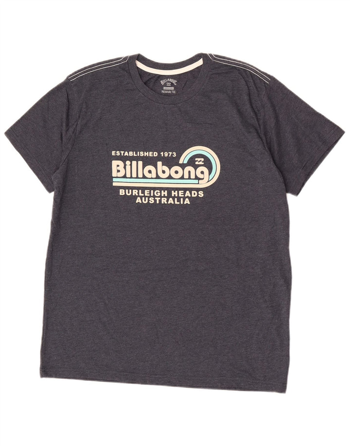 Billabong Herre grafisk T-shirt Top mellemgrå bomuld