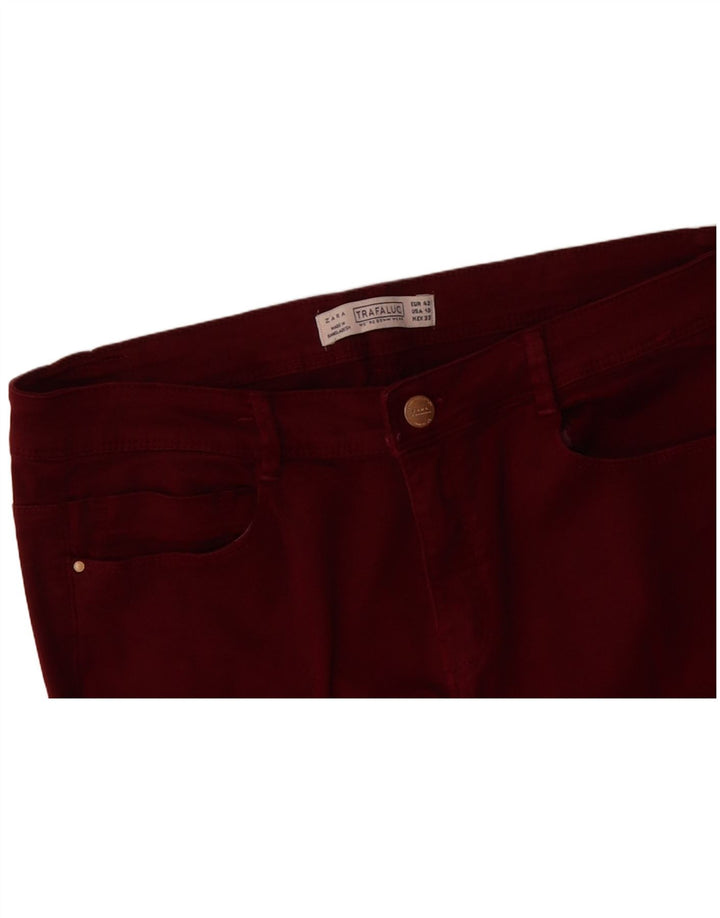 ZARA Womens Skinny Jeans EU 42 Large W32 L31 Red