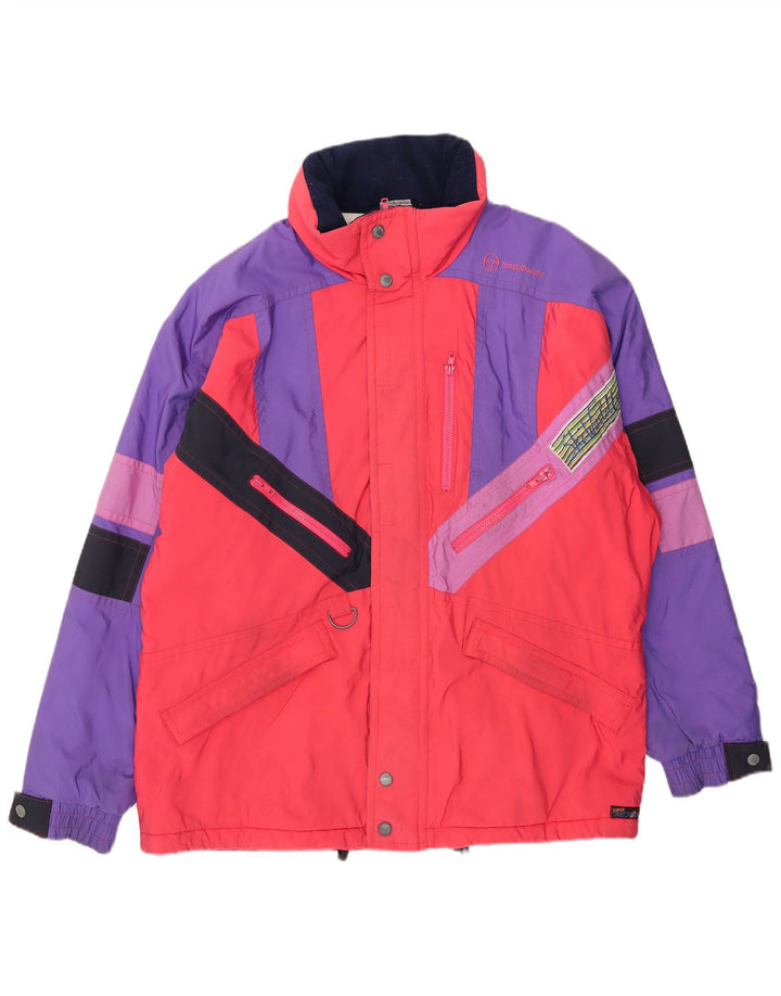 Sergio Tacchini Herre Skijakke UK 44 2XL Rød Colourblock Polyamid