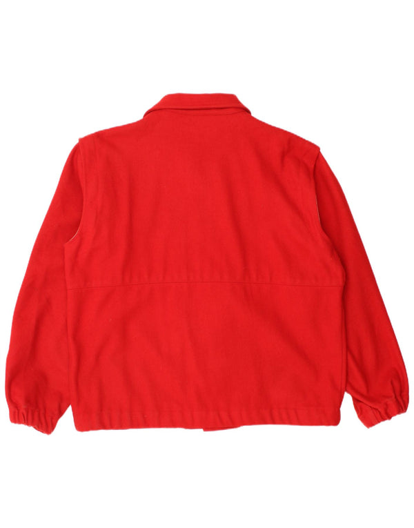 MC Ross Herre Bomber Jacket UK 38 Medium Rød Uld