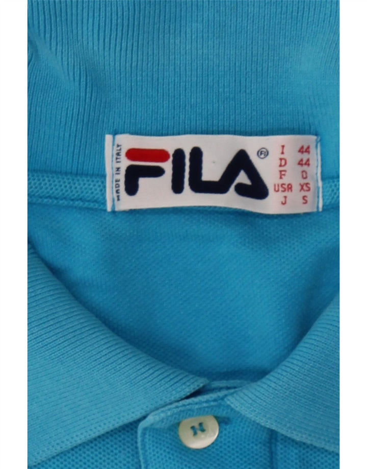 FILA Mens Polo Shirt IT 44 XS Blue Vintage Fila and Second-Hand Fila from Messina Hembry 