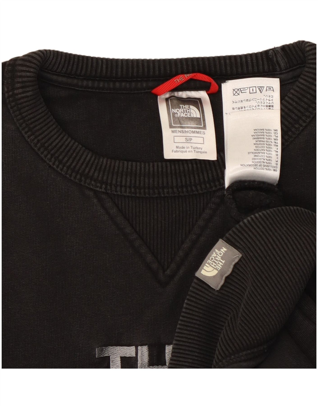 THE NORTH FACE Grafisk sweatshirt til mænd, lille sort bomuld