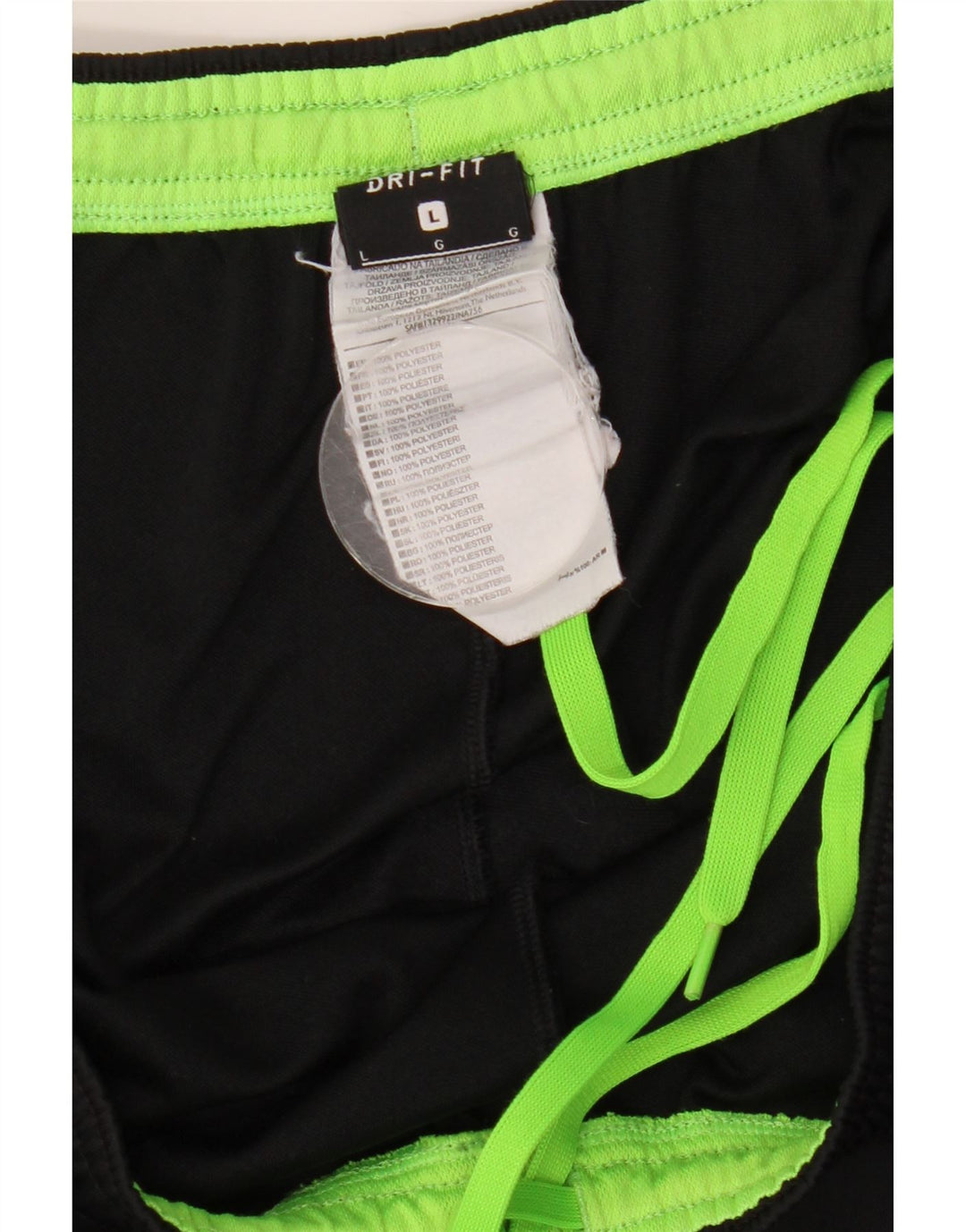 NIKE Herre Dri Fit træningsdragt Bukser Large Black Colourblock Polyester