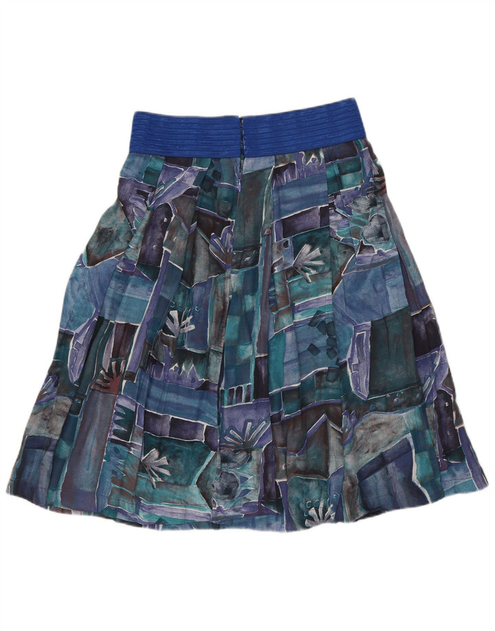 Vintage A-line nederdel til kvinder W26 Lille flerfarvet patchwork
