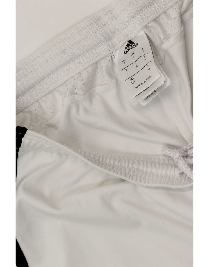 Adidas Dame Juventus Sports Shorts UK 8 Small White Polyester