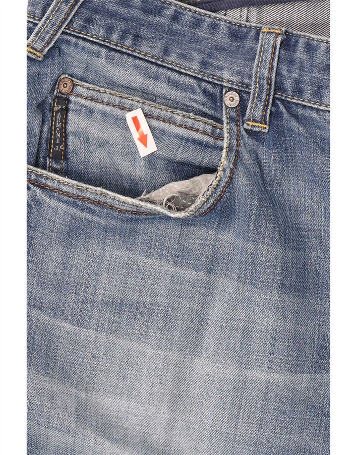 Armani Dame Straight Jeans W32 L30 Blå Bomuld