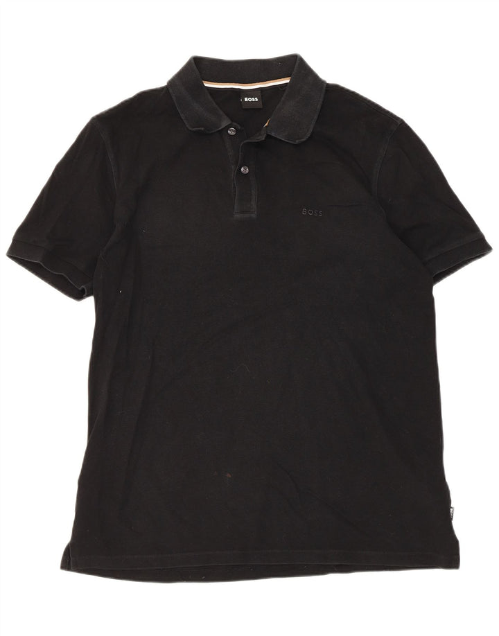Hugo Boss Herre Polo Shirt XL Sort Bomuld