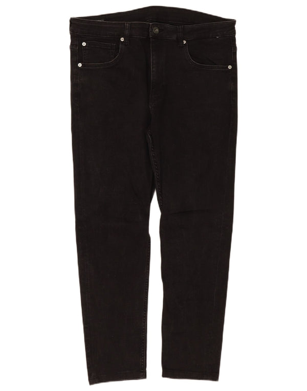 Zara Herre Slim Jeans EU 46 XL W36 L28 Sort